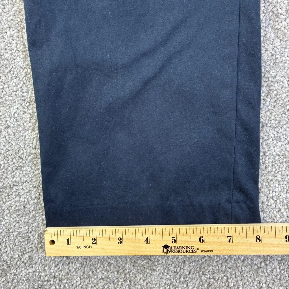 Fairlane Mens 32x30 Navy Pleated Flat Front Dress‎ Pants Athletic Casual Career